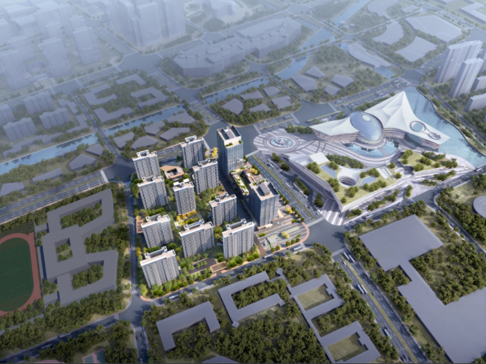 新發(fā)音樂(lè)廳西側(cè)住宅地塊